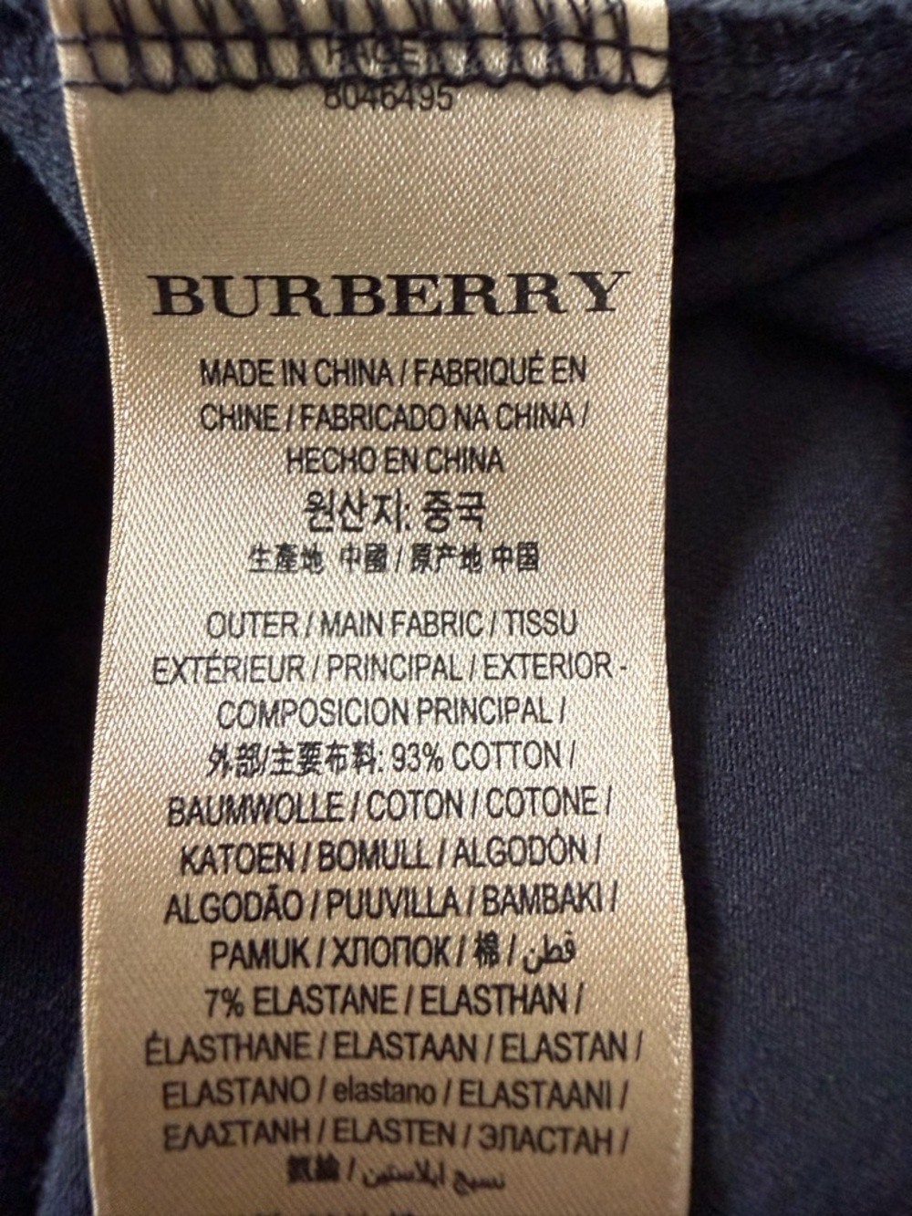 Burberry London Black Long Sleeve Tee Large - Picture 7 of 7